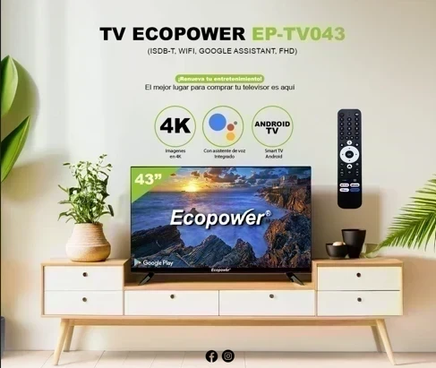 SMART TV 43"ECOPOWER 4K CON ANDROID