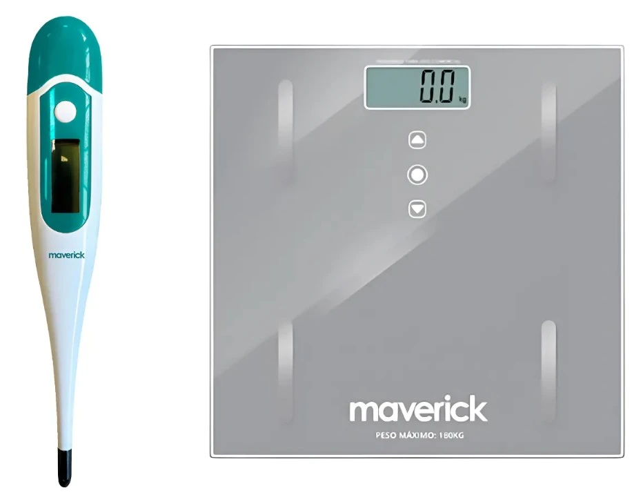 BALANZA PERSONAL MAVERICK + TERMOMETRO DIGITAL FLEX