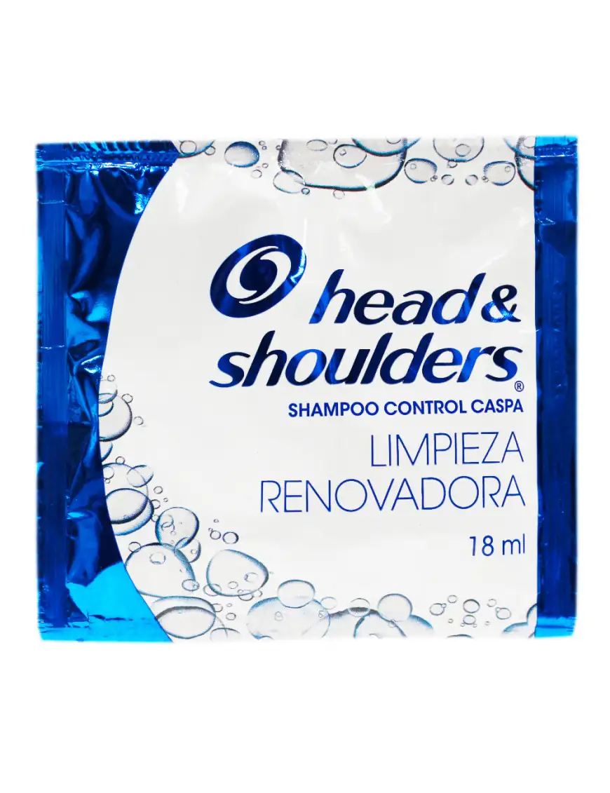 Tira de shampoo head & shoulder's de 12 und 2