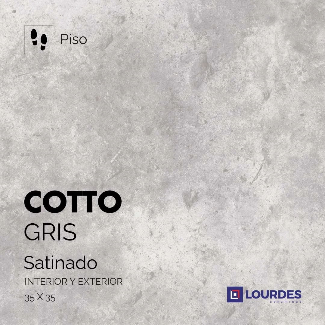 cotto gris $8900 mt2
