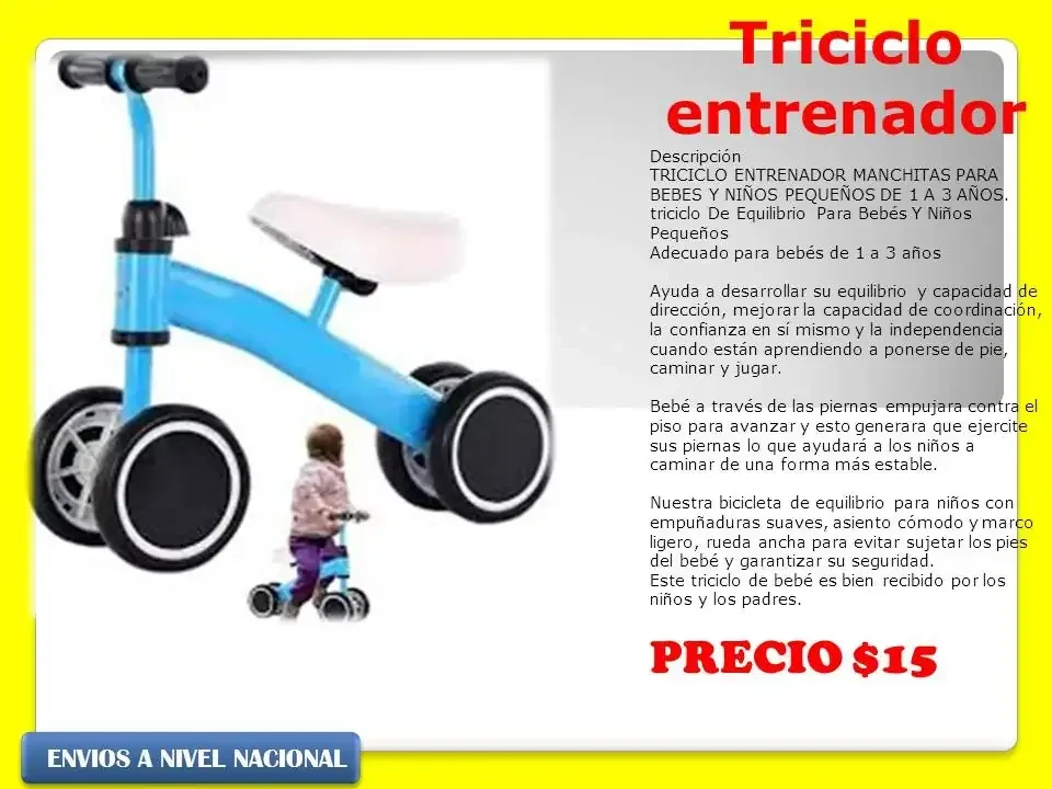 Triciclo entrenador 