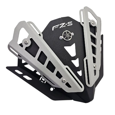  FZ 2.0 / FZ S / Cupula acero negro logo 3d cromado incluye par aletas gris ML