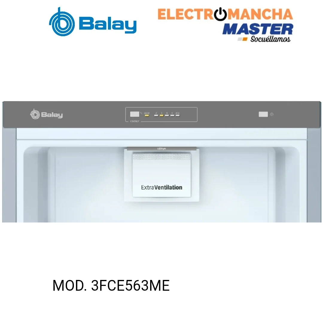 FRIGO 1 PUERTA BALAY 3FCE463ME 1,86*60 INOX CLASE EN 4