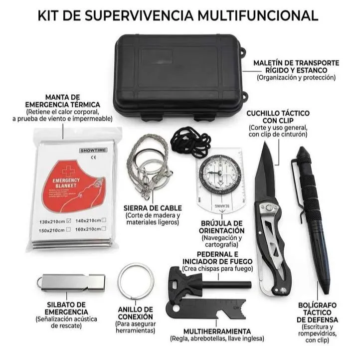 Kit tactico de supervivencia 