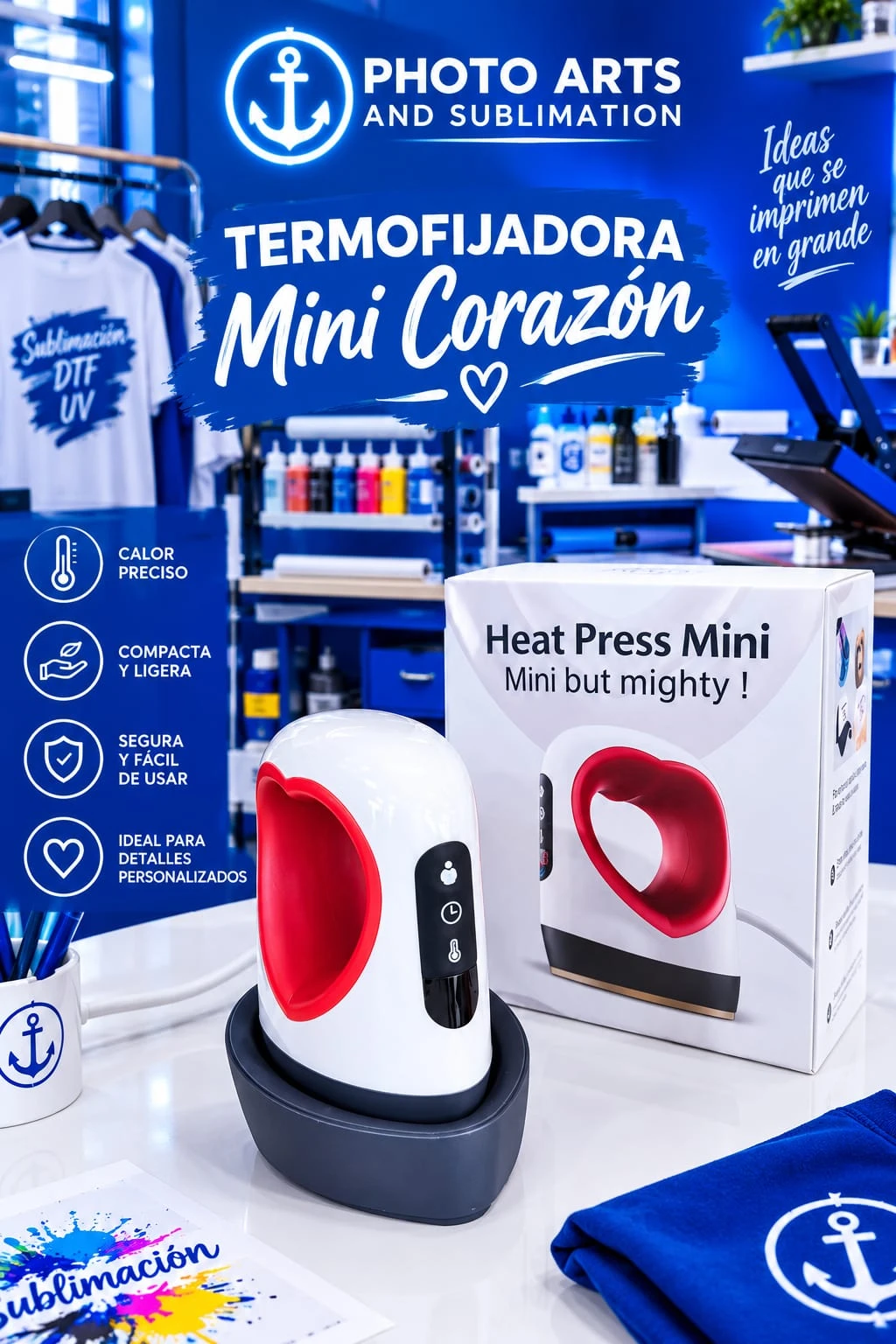 Termofijadora Mini Corazon 