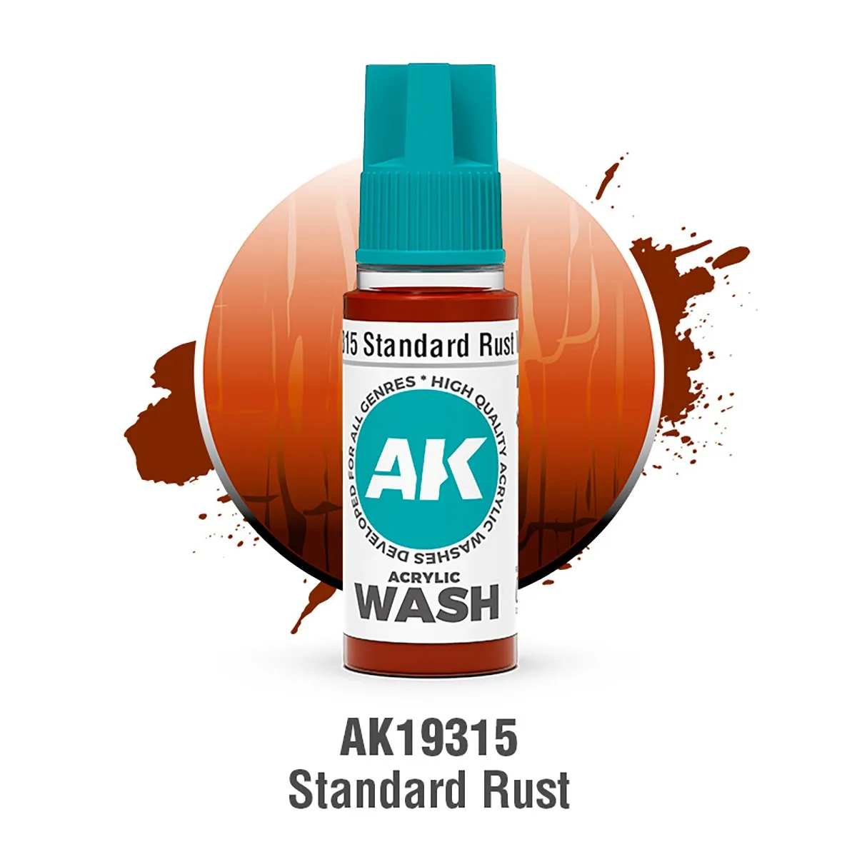 STANDARD RUST – ACRYLIC WASH - AK19315 