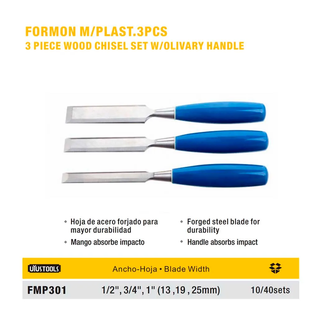 SET FORMONES UYUST 3pz 1" 3/4" 1/2"