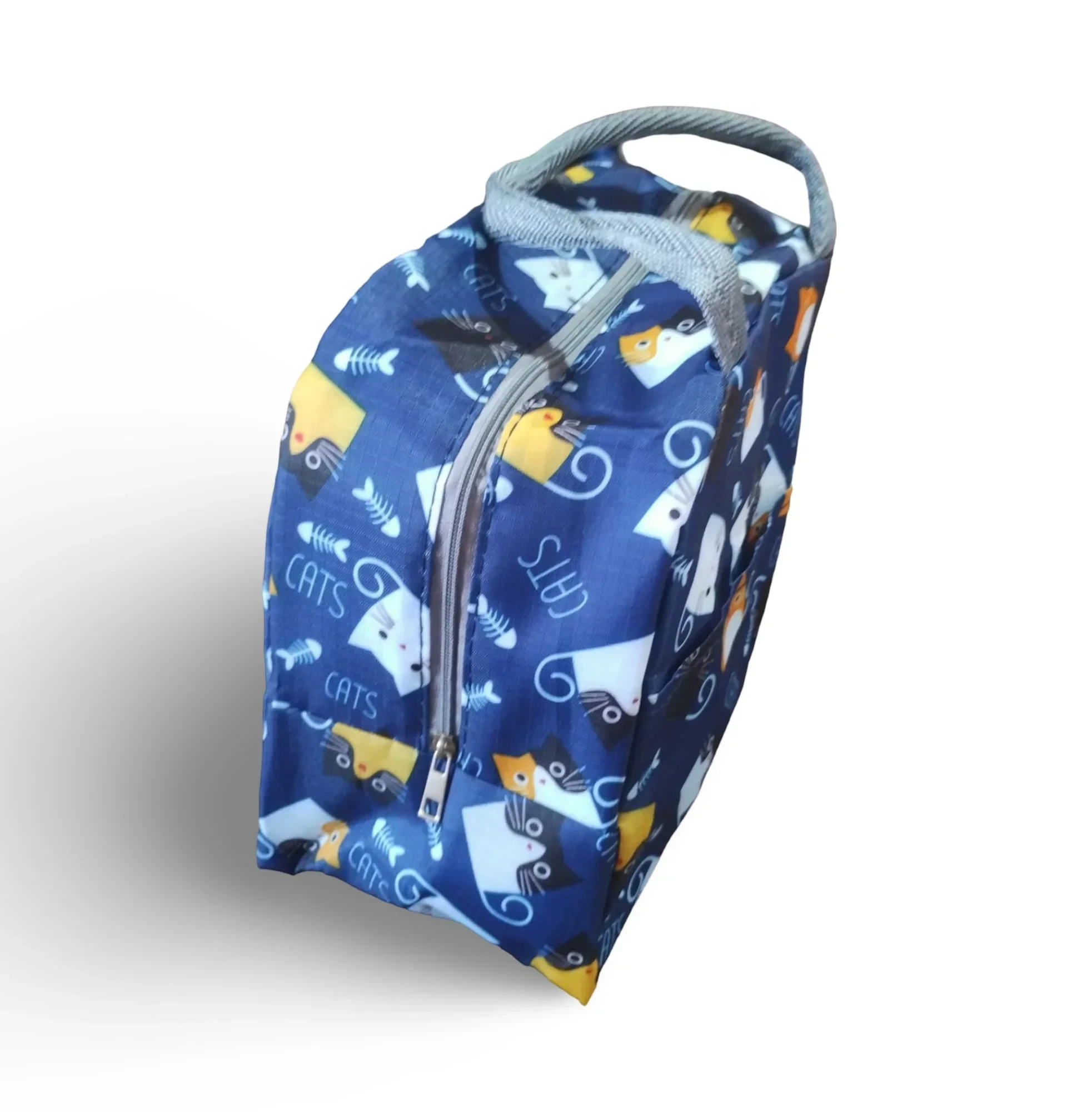 Bolsa Almuerzo azul gato 2