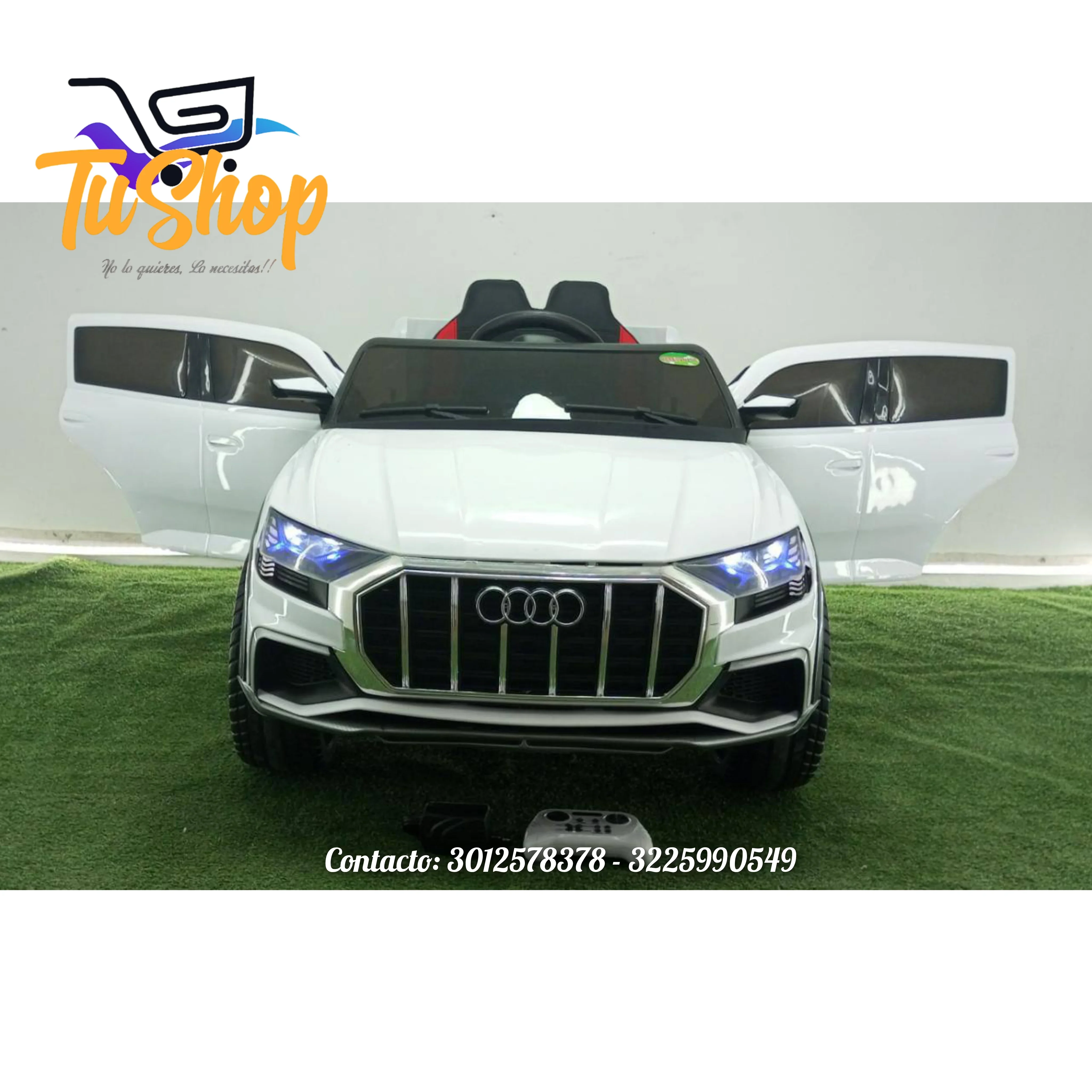 Camioneta Audi Blanco 1 a 7 años Montable  3
