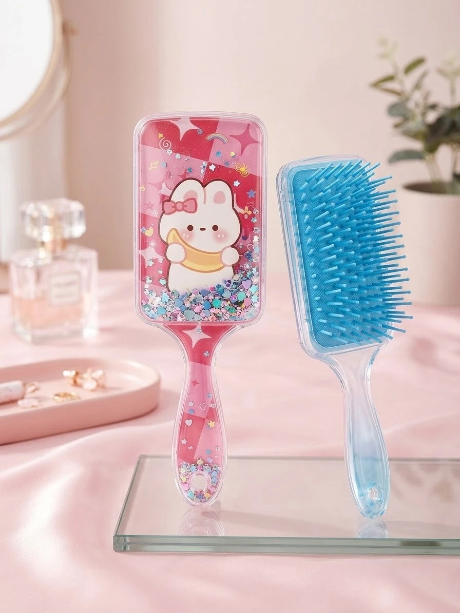 Cepillo kawai con glitter