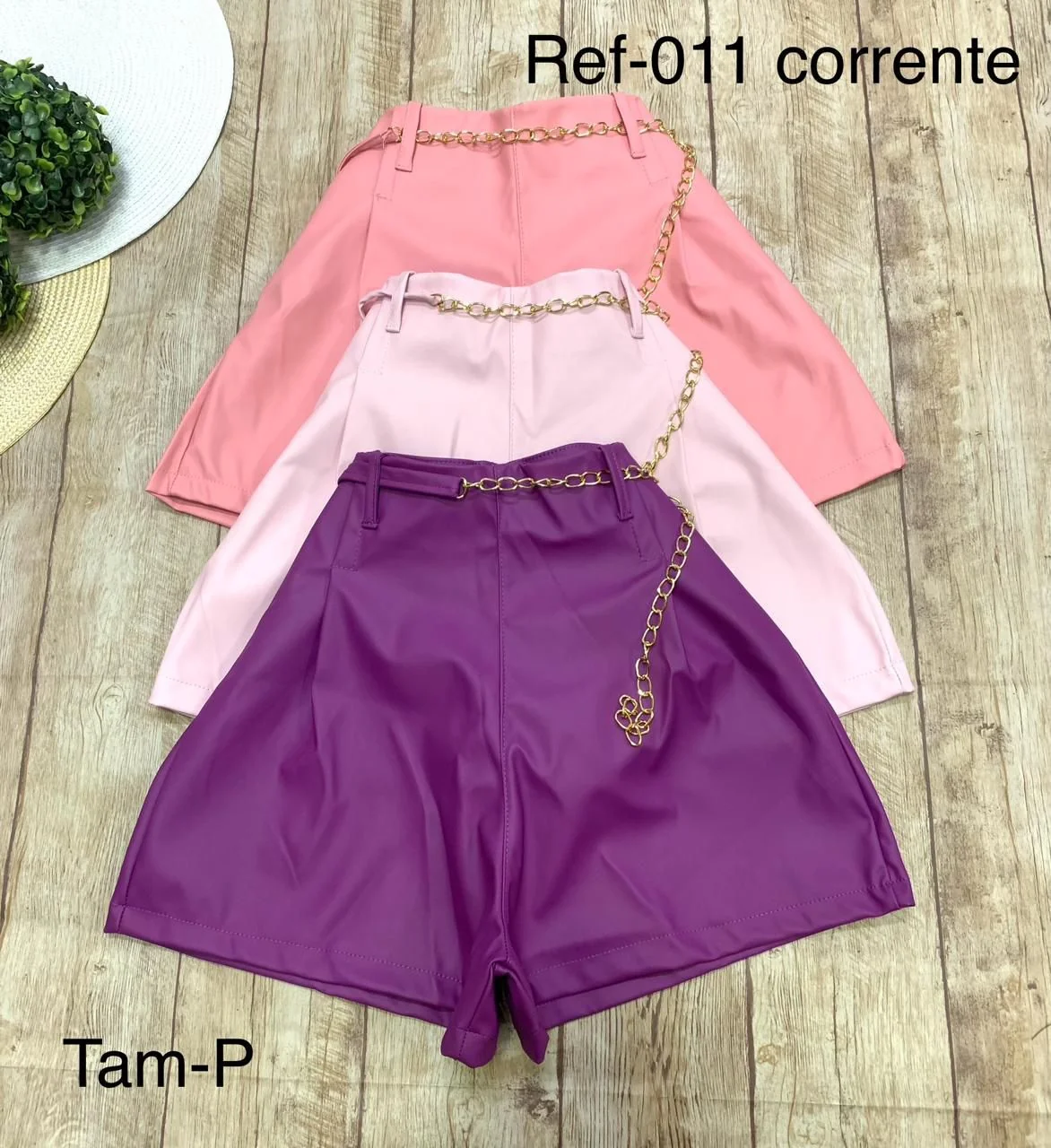 Short Couro Fake CORRENTE