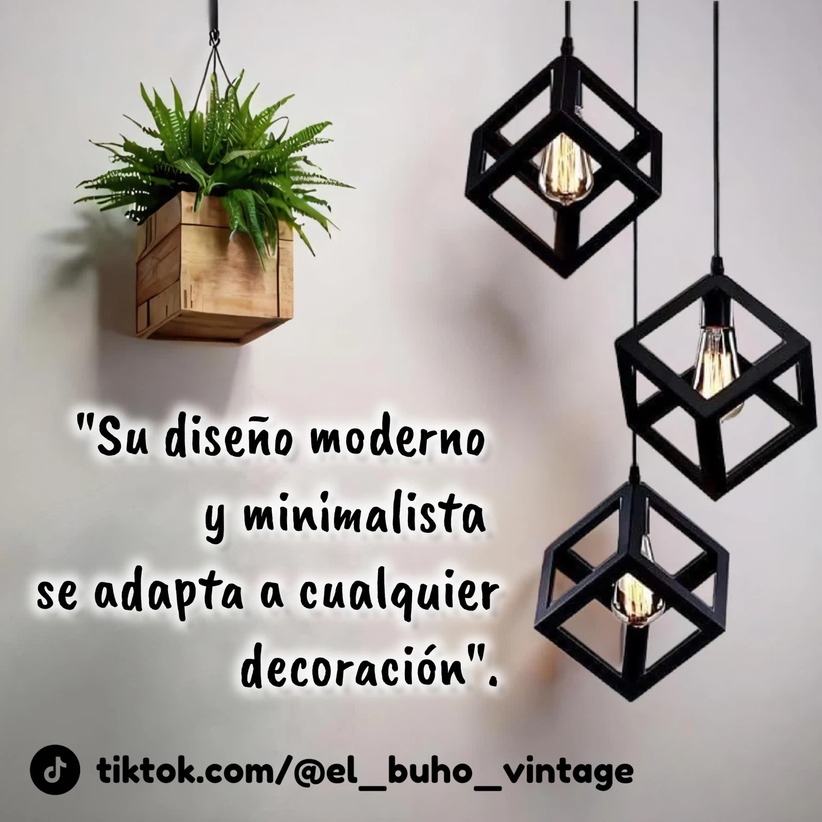 Lámpara Colgante Tipo Cubo 4