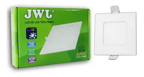 Panel LED 3W Para Empotrar Luz Blanca  3