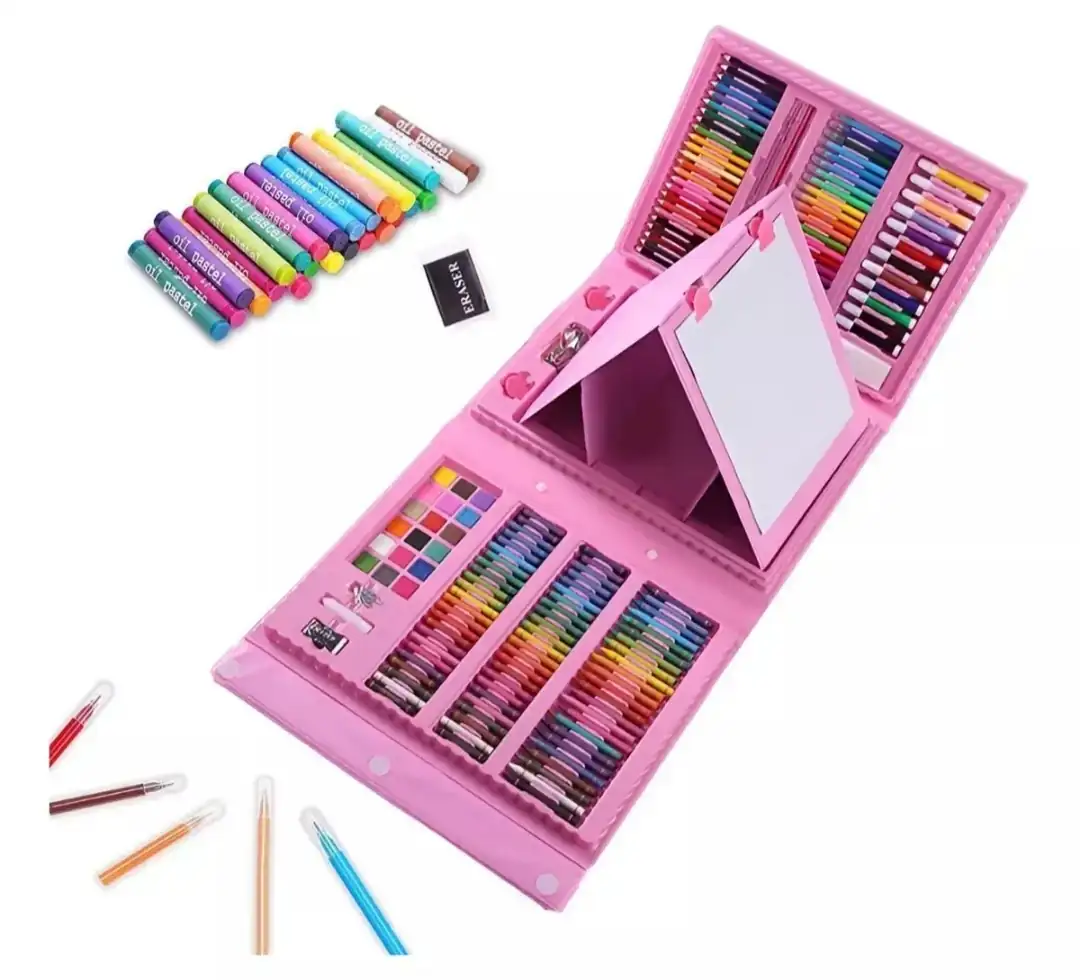 Estuche de arte con porta hojas