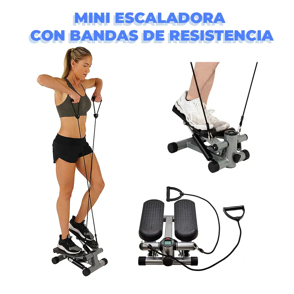 Mini Escaladora Con Bandas De Resistencia 