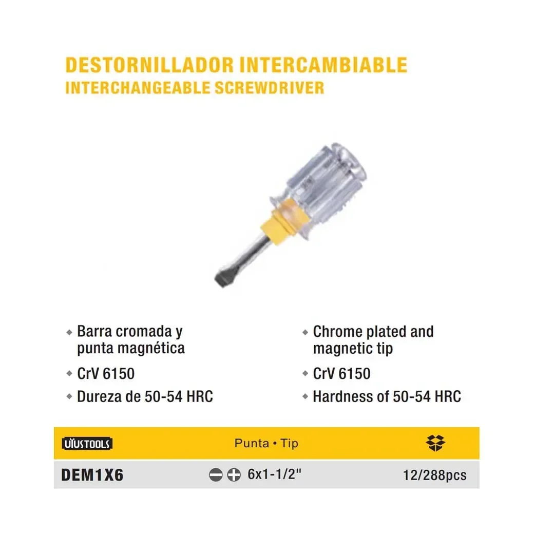 DESTORN DOBLE TRANS UYUST (Chato) 1"X6