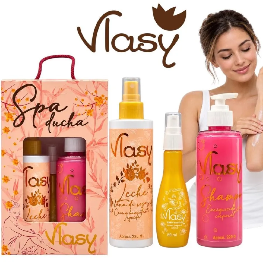 kit estuche x3 de baño corporal spa ducha 