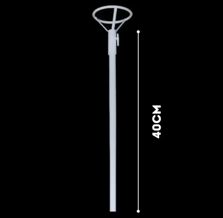 Palito porta globo reforzado transparente 40cm 2