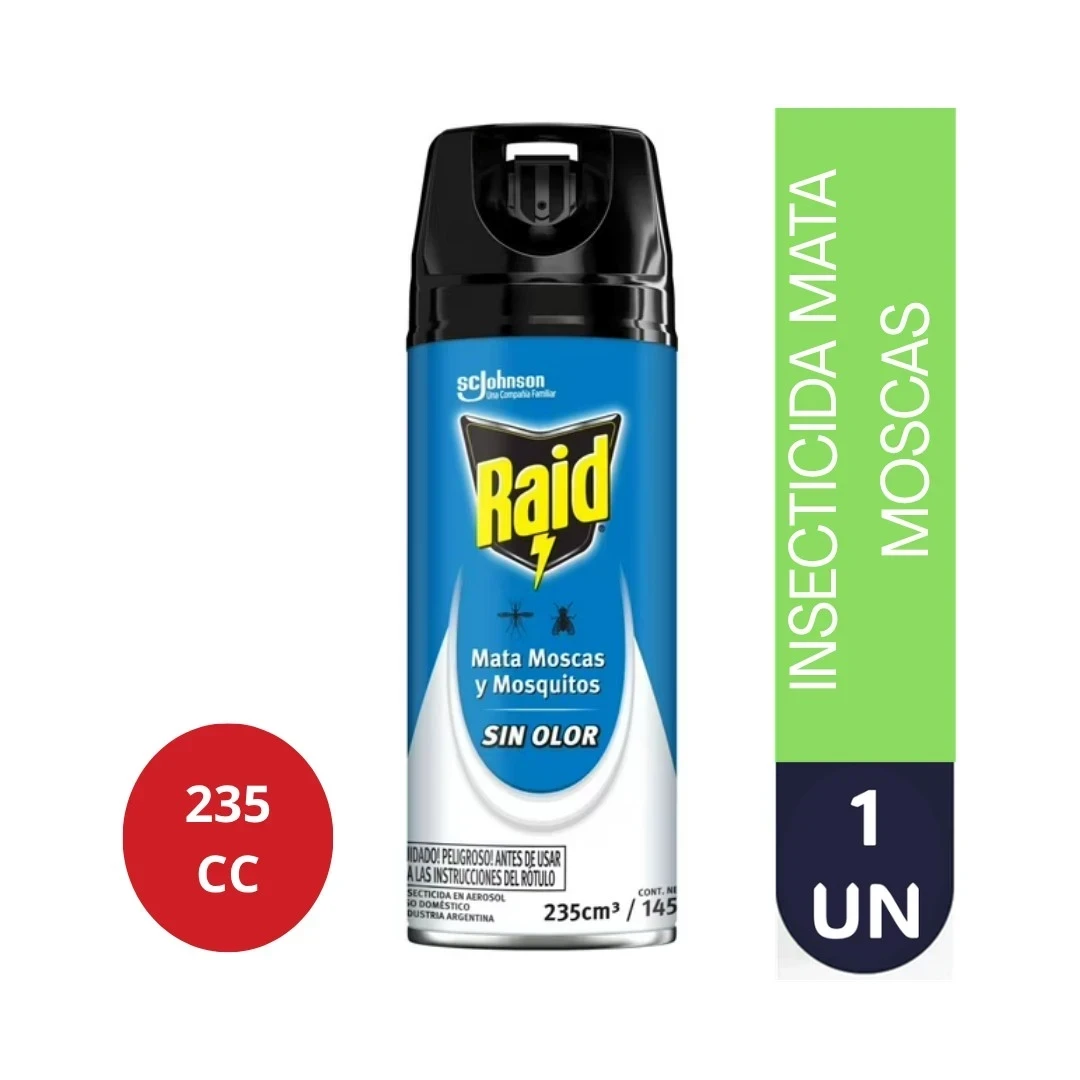 INSECTICIDA AERSOSOL MOSCAS 235CC RAID