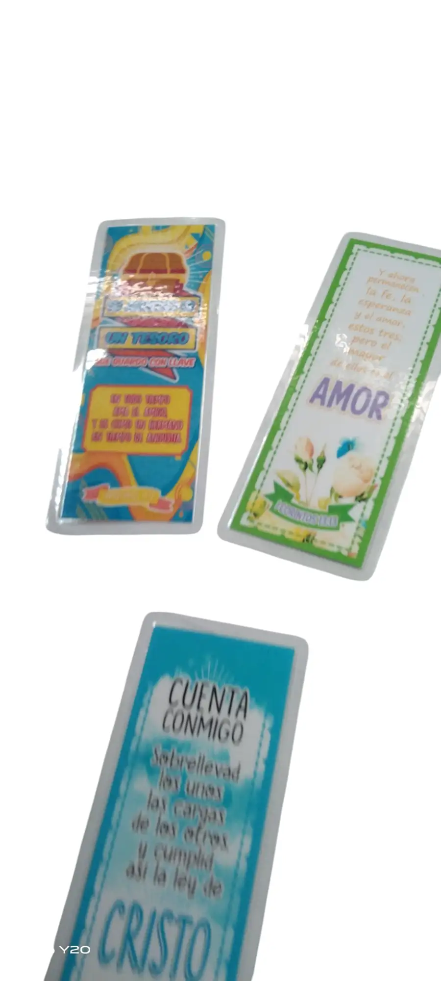 Separadores de biblia con texto biblico 4x1000