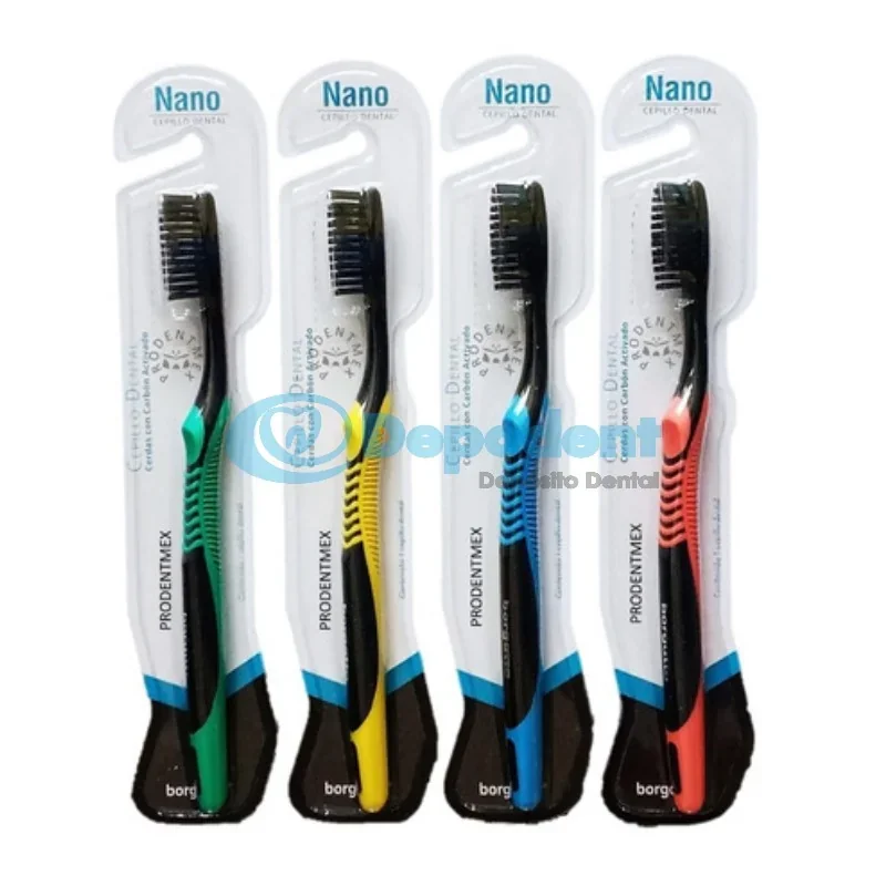 CEPILLO NANO CON CARBON ACTIVO BORGATTA MEDIO