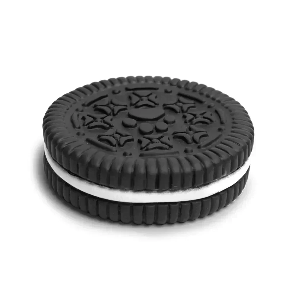 Juguete de goma galleta oreo