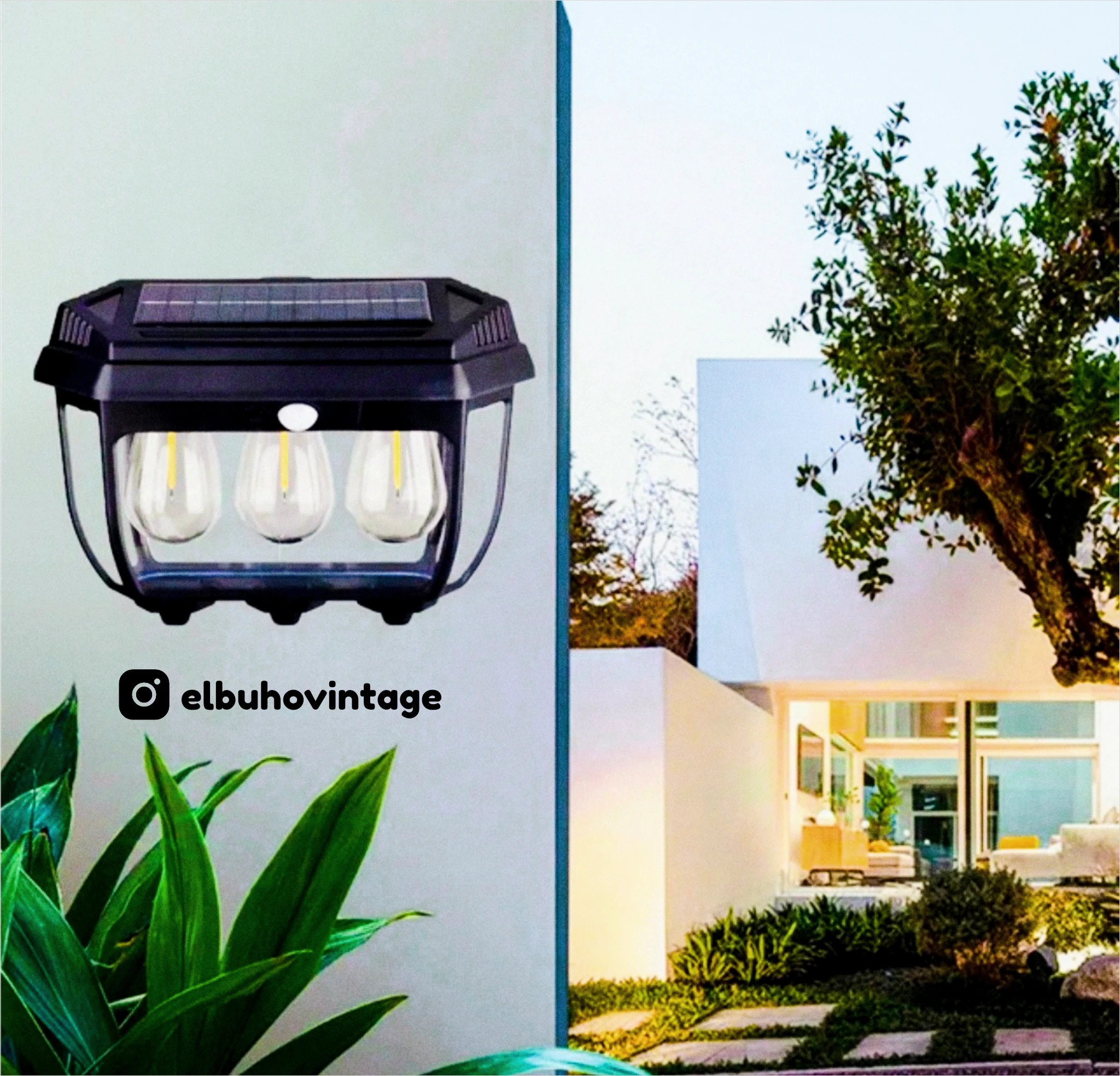 Aplique LED Decorativo Solar ☀️ 7