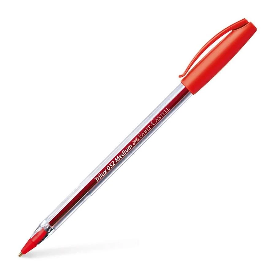 Bolígrafo Faber Trilux Rojo