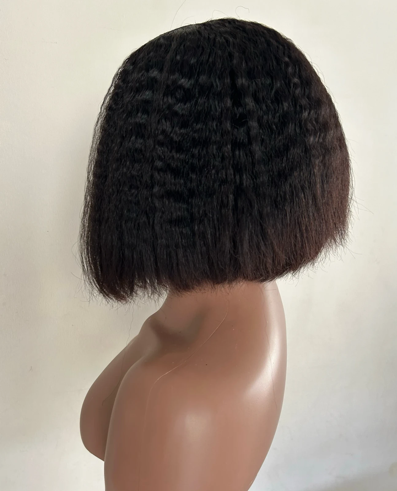 Peluca en U cabello humano yaki 8”  4