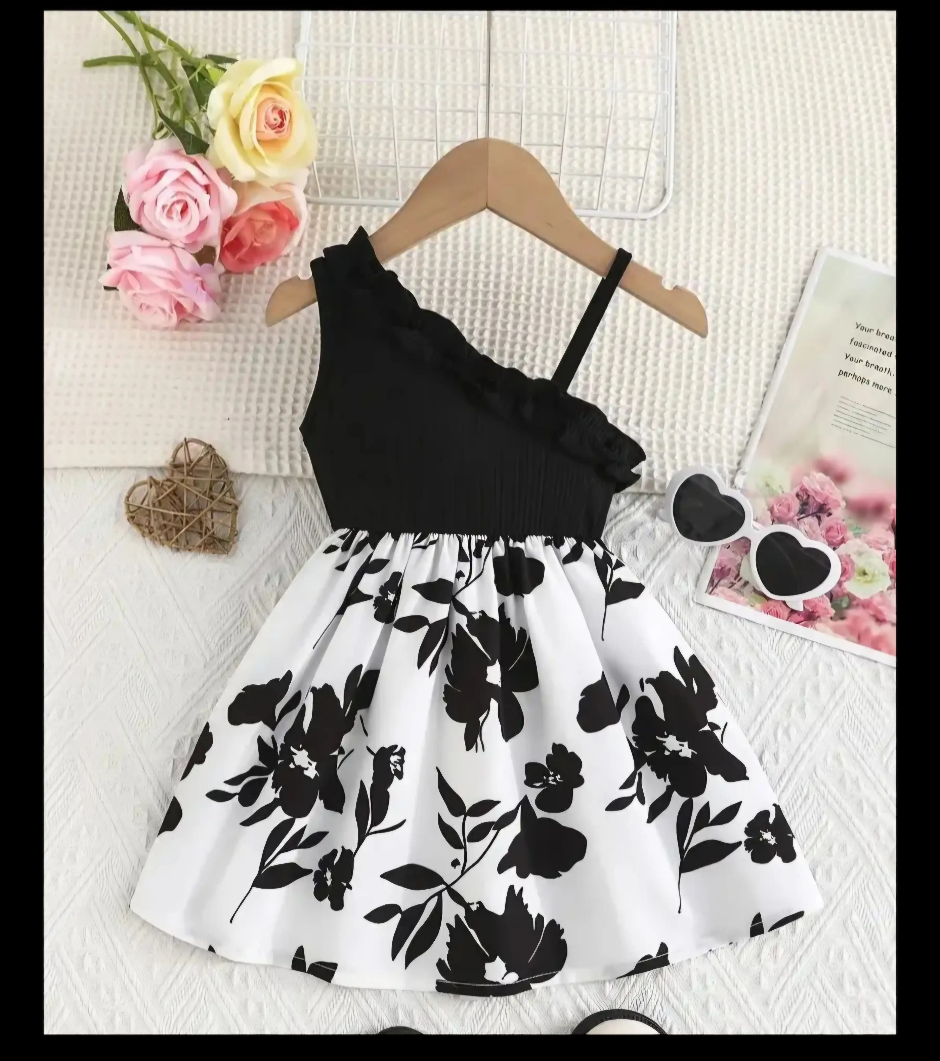 Vestido black and white 