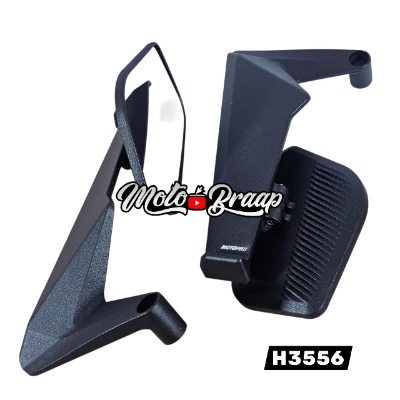 Espejos Aleron negro Stealth Max Luna Grande H3556 (par) IA