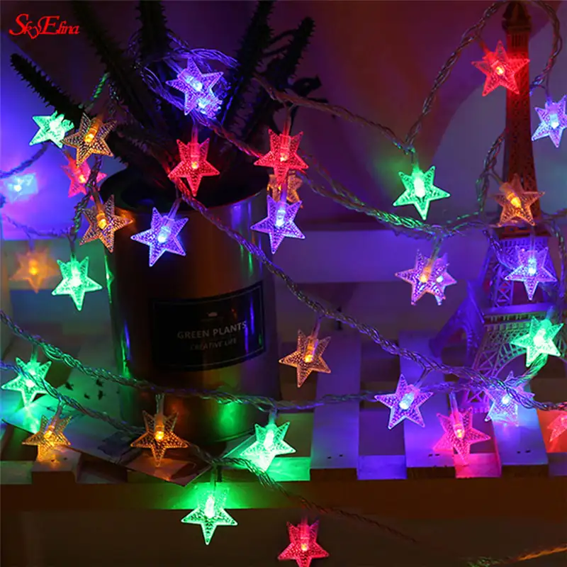 Luces led estrella multicolor 