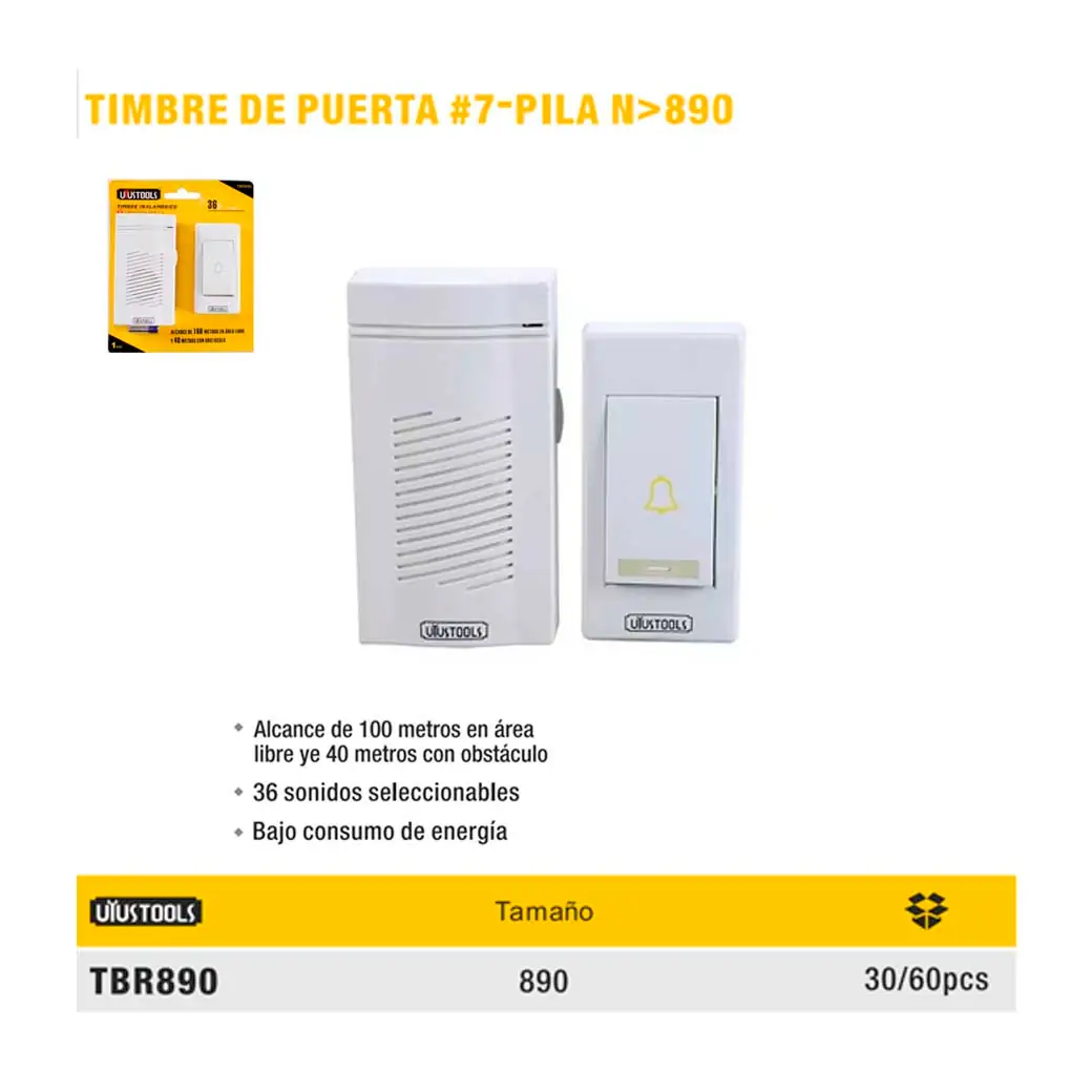 TIMBRE INALAMBRICO  UYUST 100M/40M