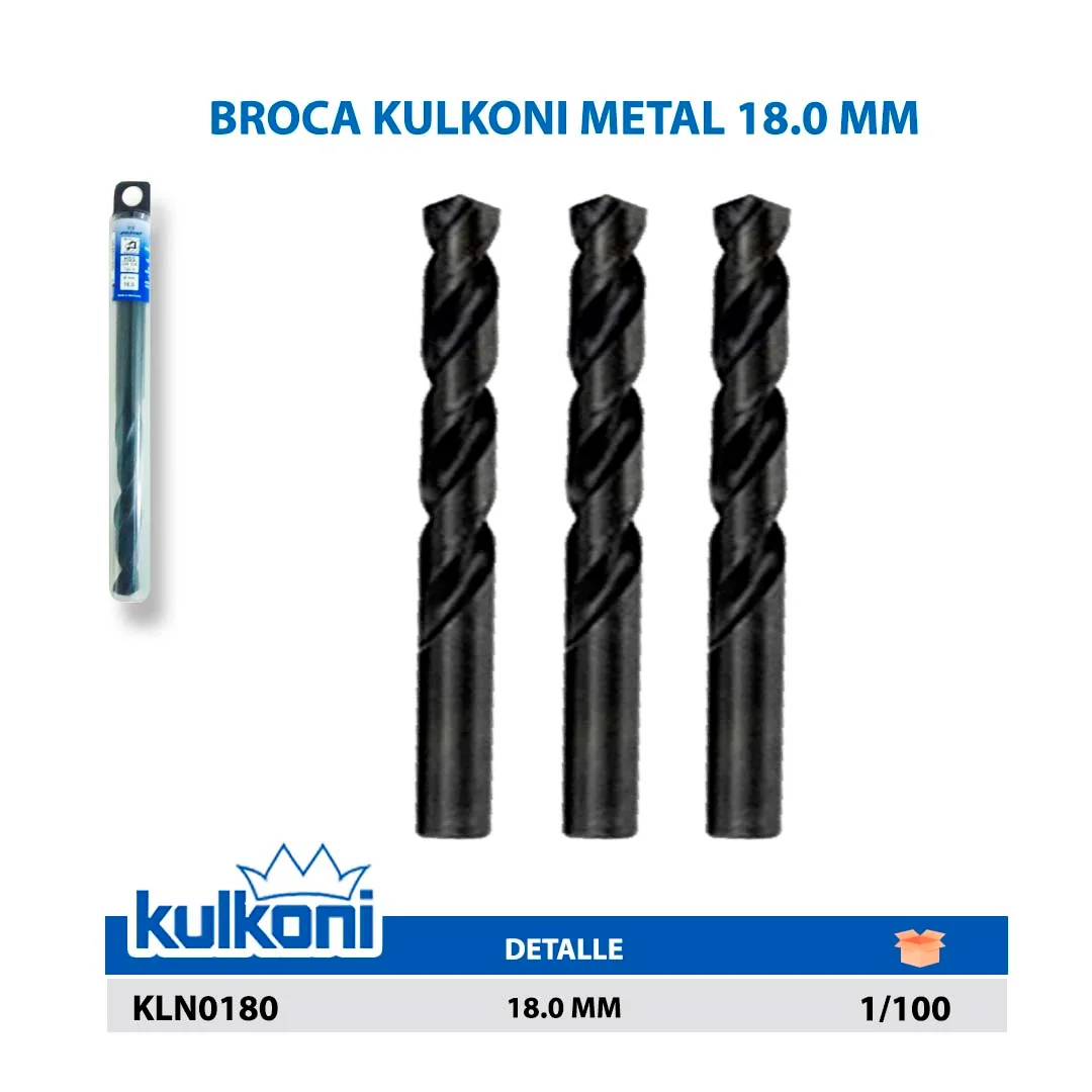 BROCA KULKONI METAL 18.0 MM