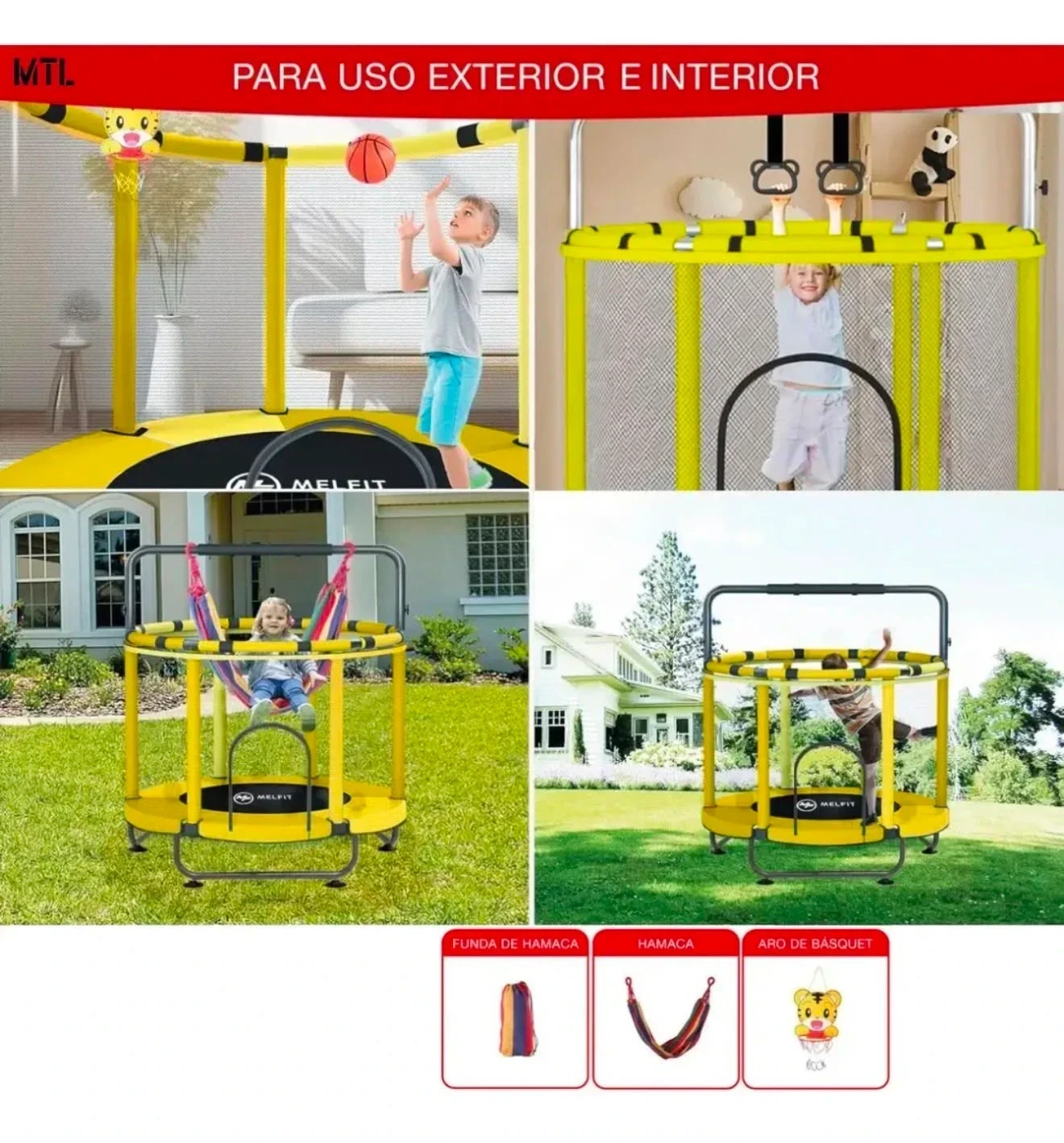 CAMA ELASTICA NIÑOS MTL TRAMPOLIN 2