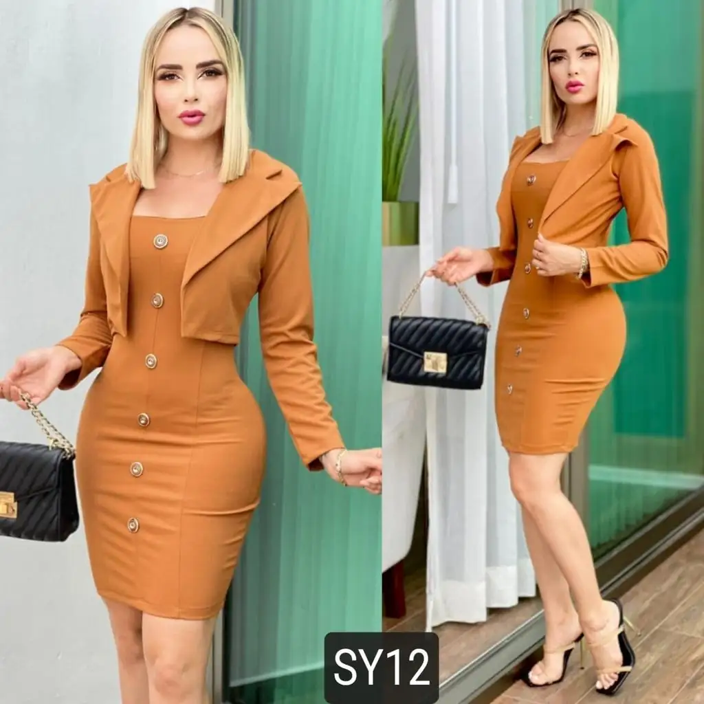 Cordinado vestido y saco 3