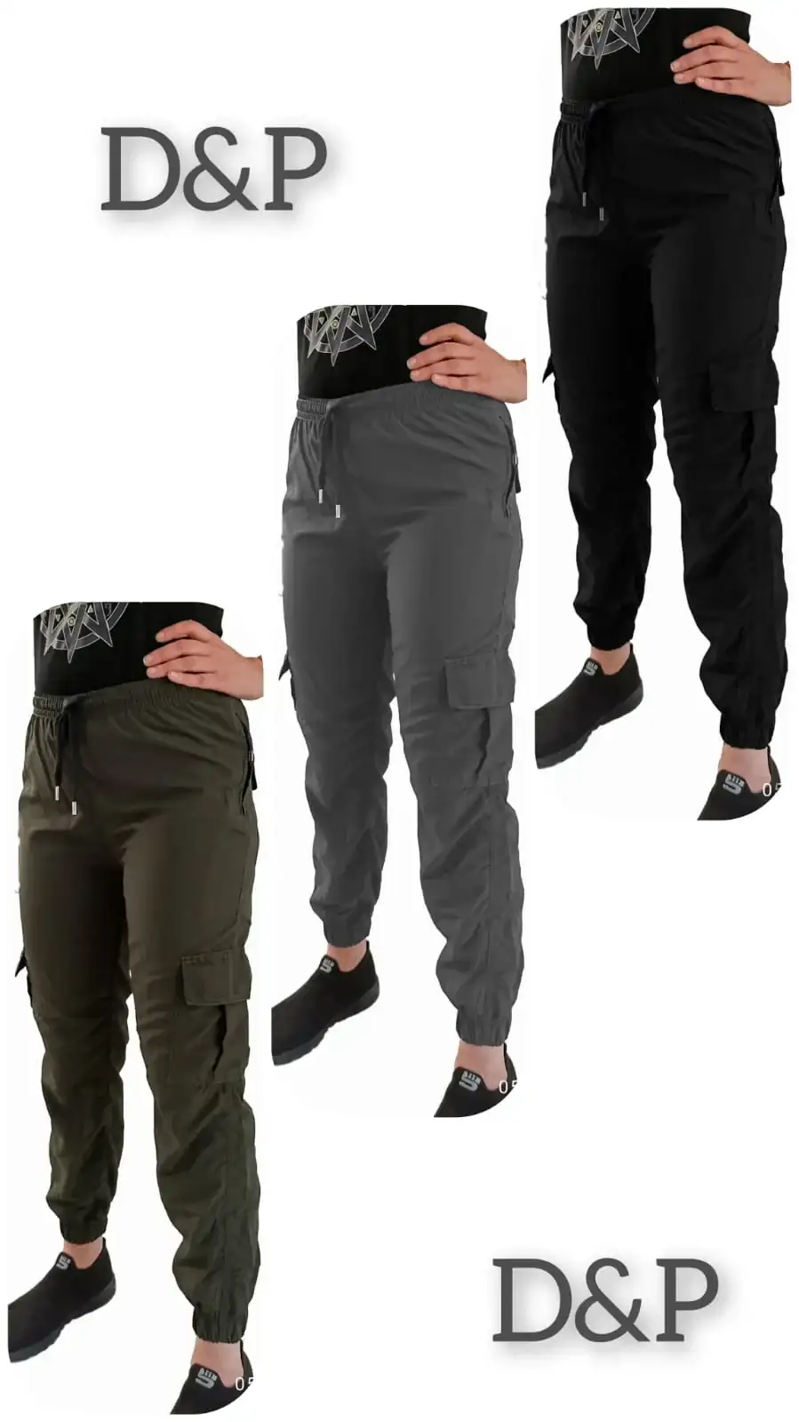 Pantalón Sudadera Antifluido Tipo Cargo Unisex 6