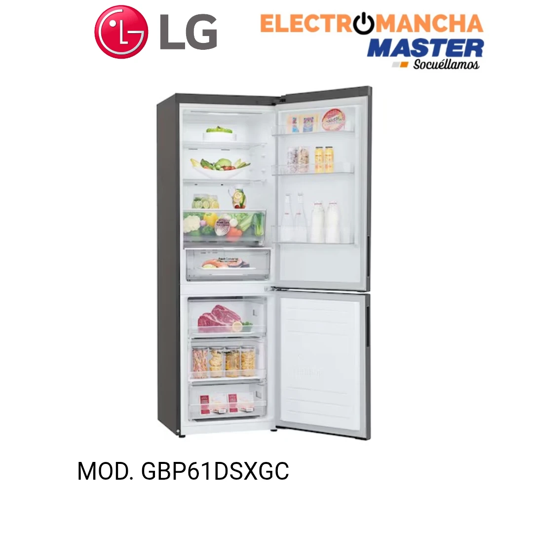 FRIGO COMBI LG GBP61DSXGC 1,86*60 INOX CLASE D 10