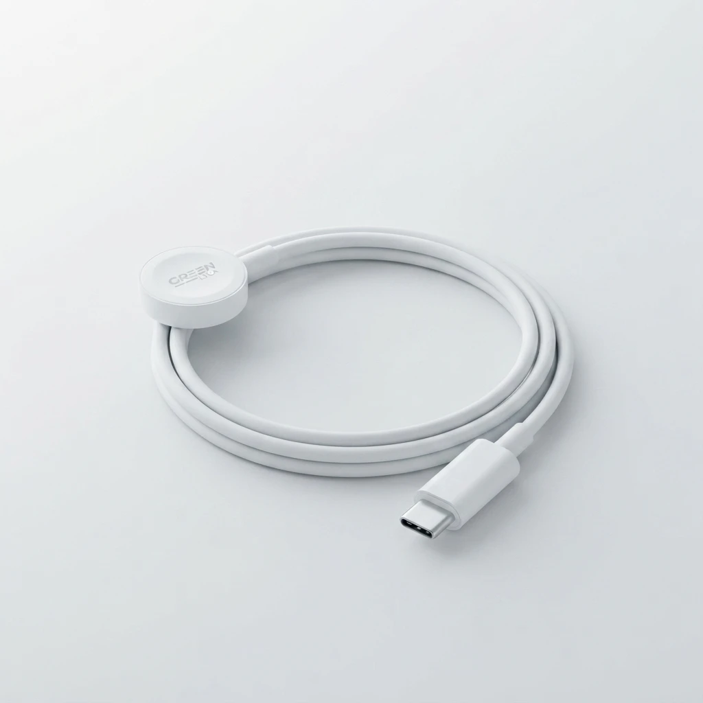 Cable Cargador Magnético para Apple Watch Green Lyca G-1316 | Electrónica Joma