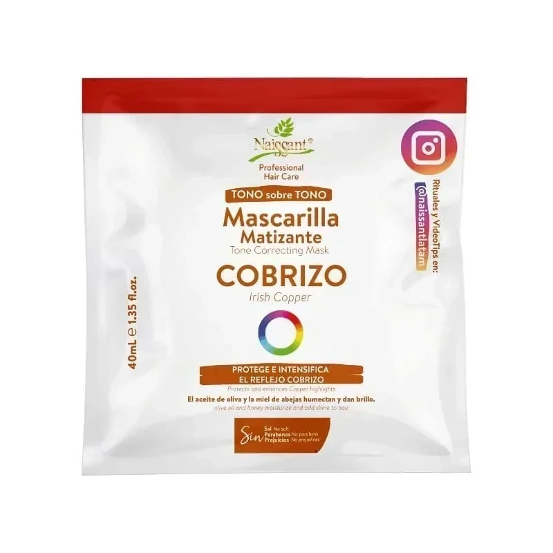 naissant mascarilla matizante sobre x40 cobrizo