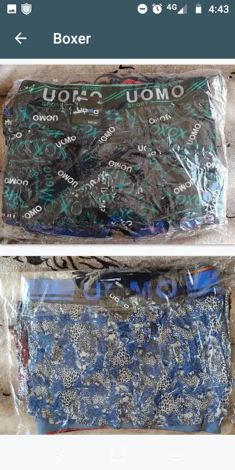 Boxer uomo x12 $4200