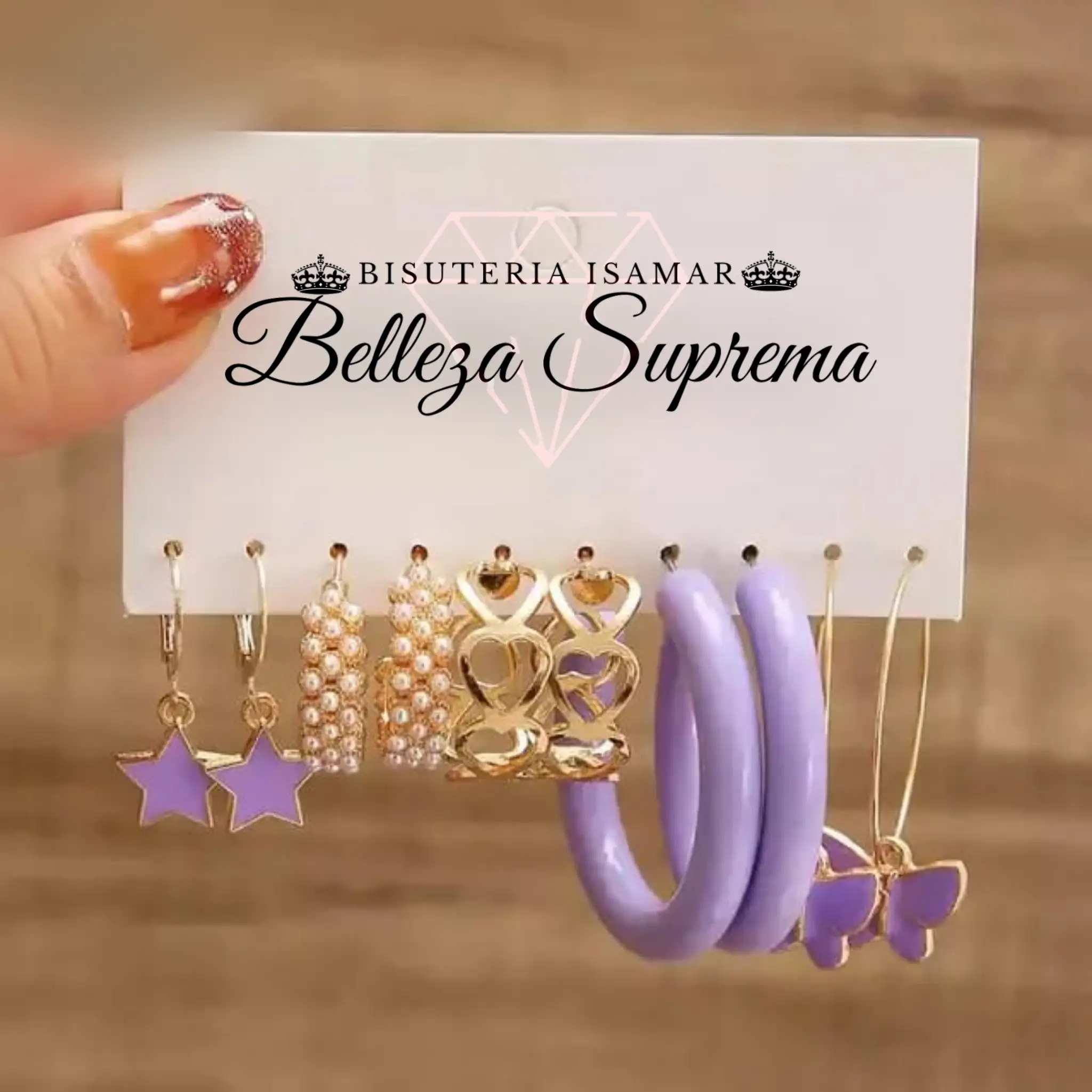 SET DE AROS COMBINACIÓN LILA 2