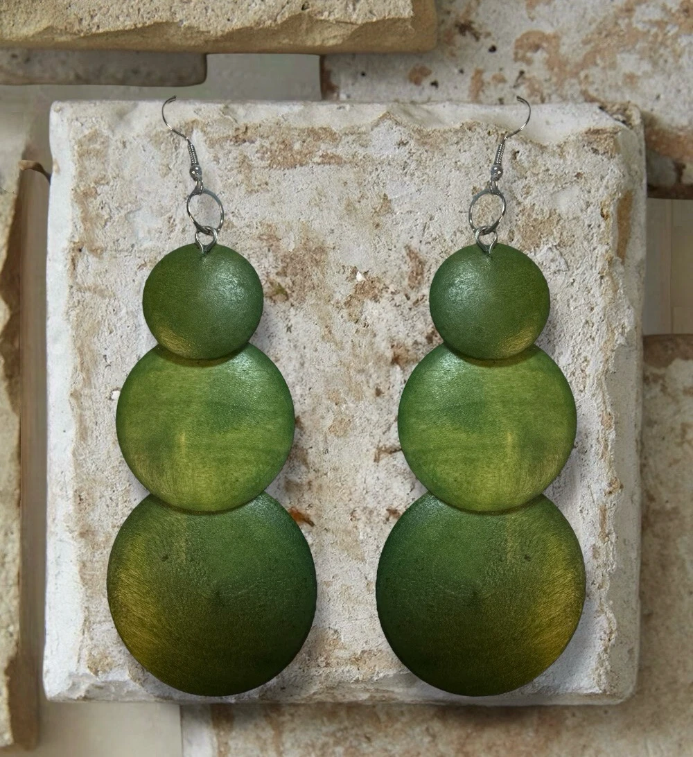 Pendientes con diseo circular 