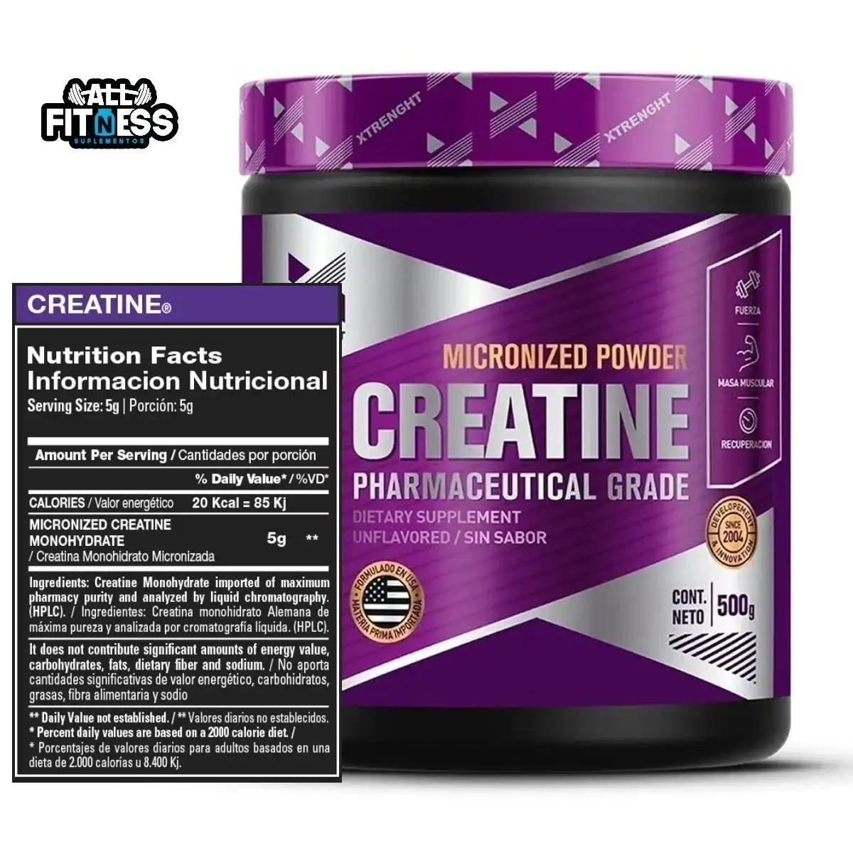 Creatina X 500gr Xtrength 