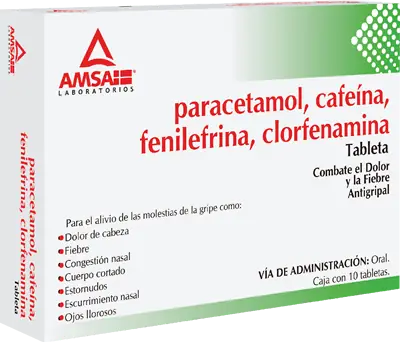 PARACETAMOL, CAFEINA, FENILEFRINA , CLORFENAMINA 