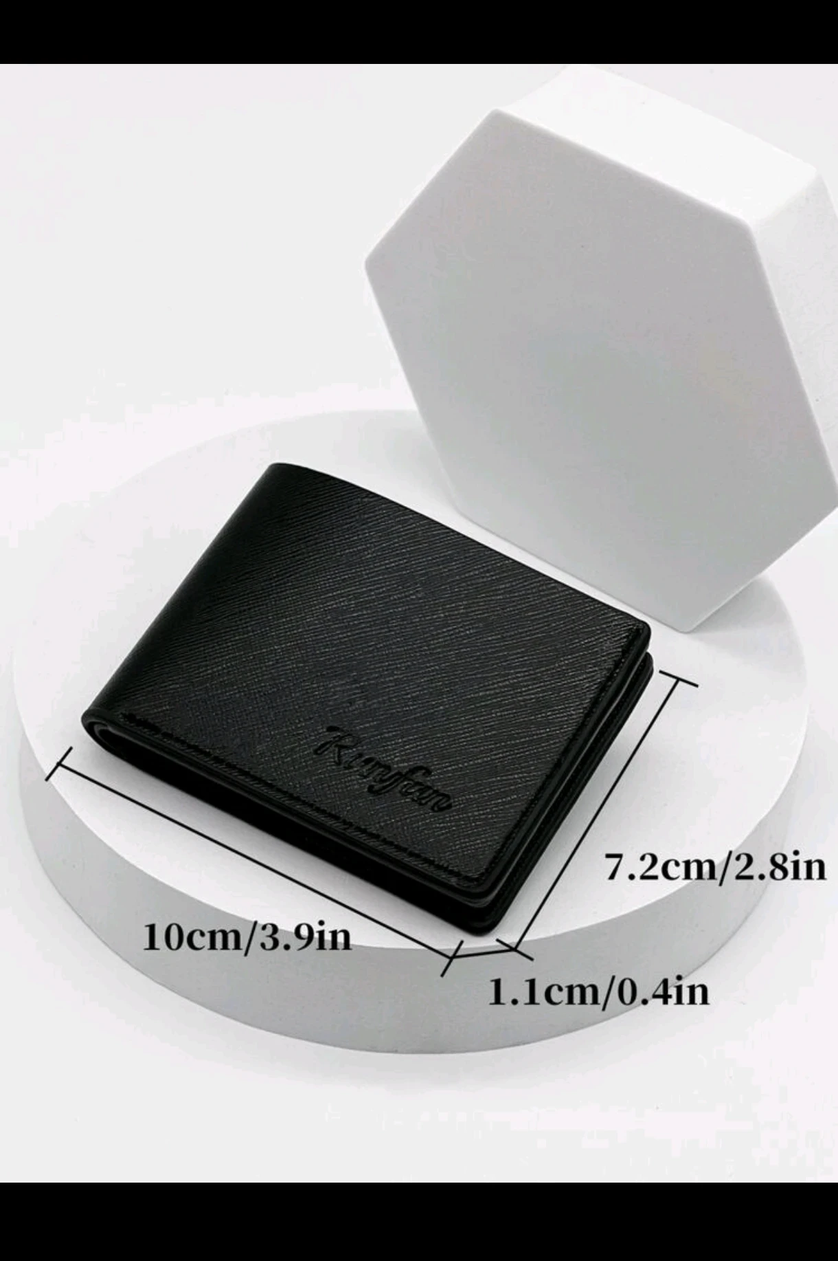 Billetera Mini Slim para Caballero - Poliuretano Premium Texturizado 8