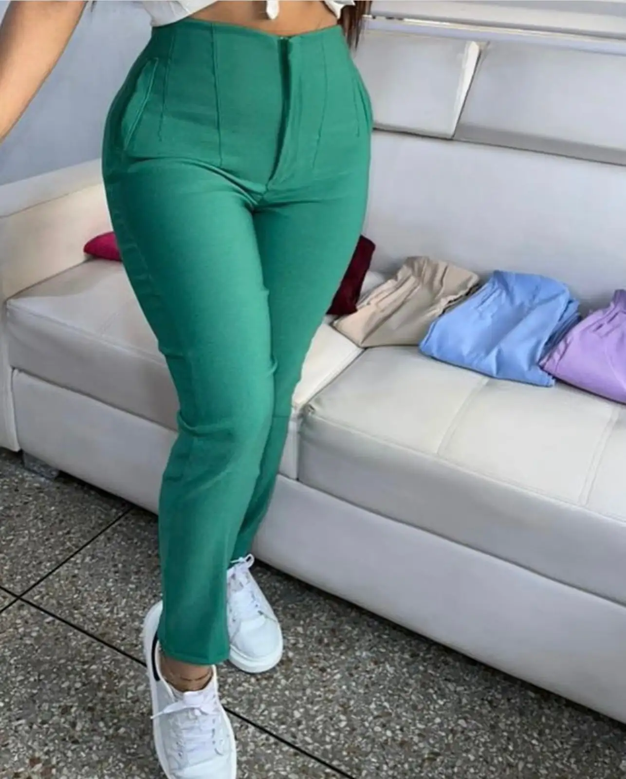 😍🌈Divino Pantalón tipo ZARA talle alto 🛍️🖤 4