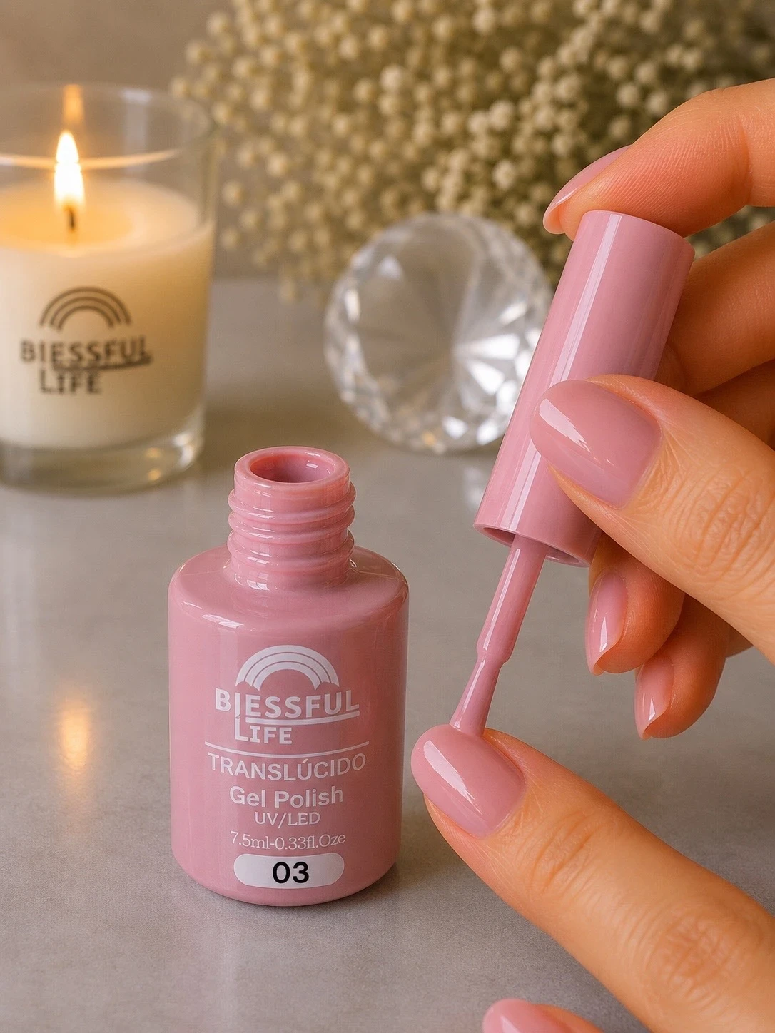 biessful life esmalte semi permanente traslucido 39 antes era el 03