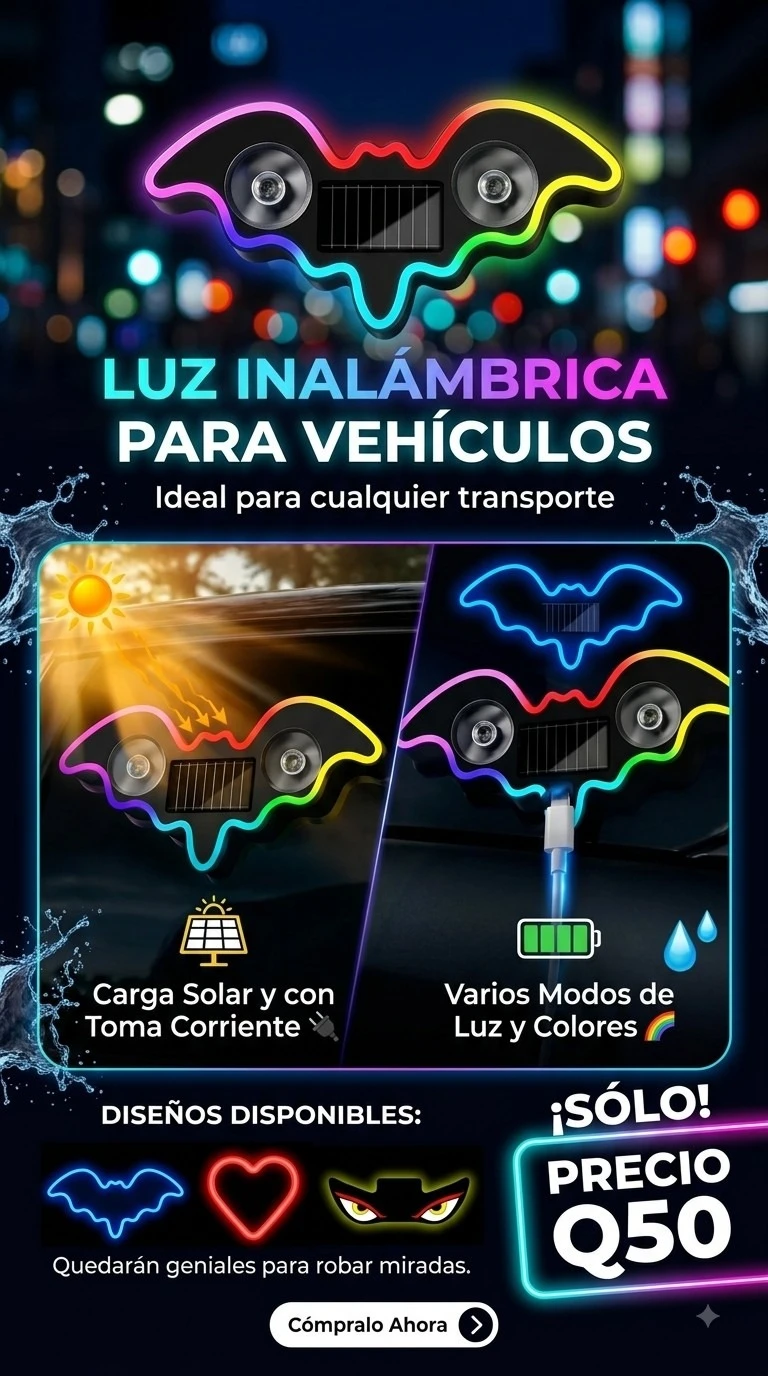 LUZ INALAMBRICA PARA VEHÍCULOS 