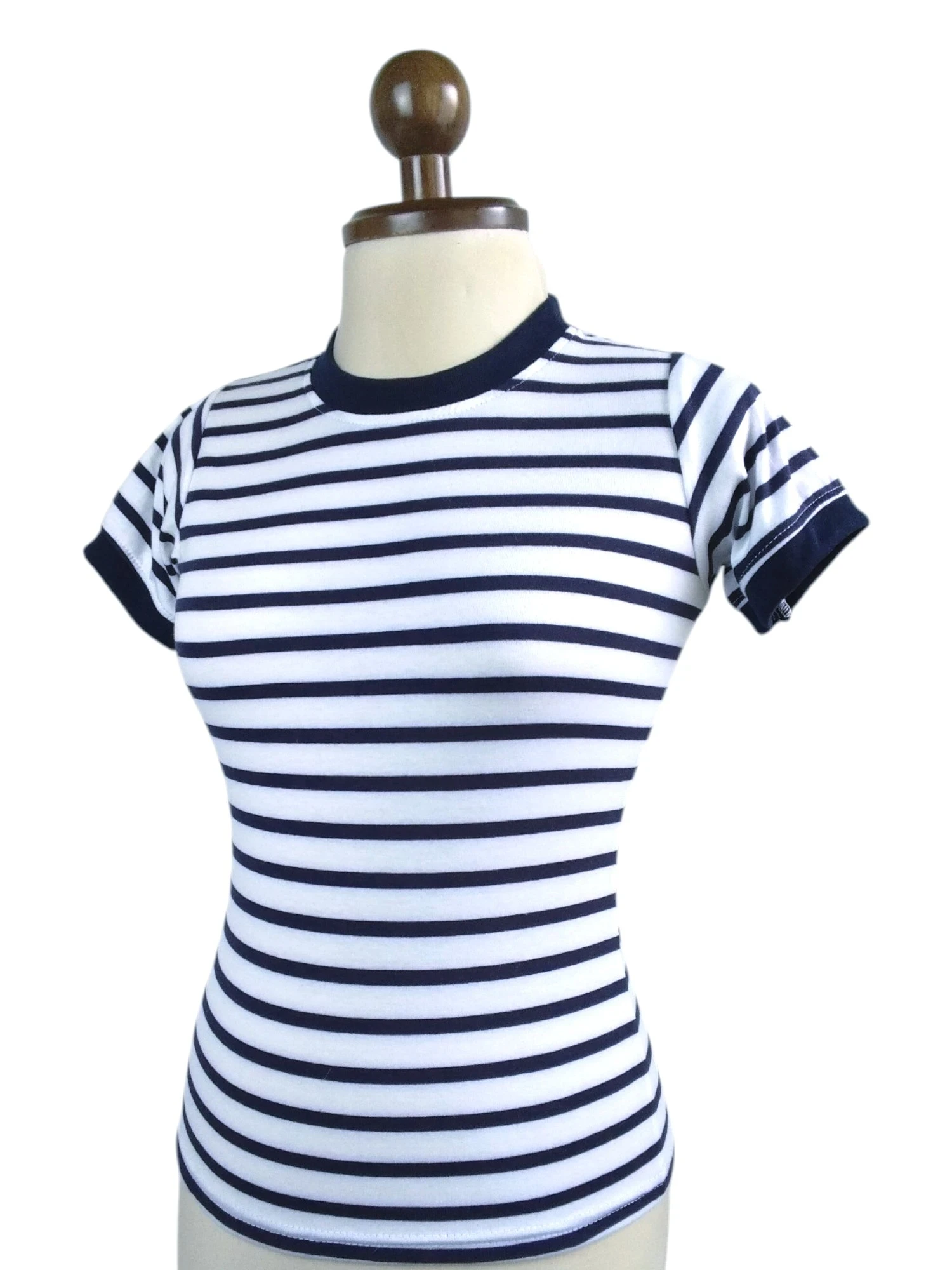 Camiseta rayas azul oscuro talla S  2